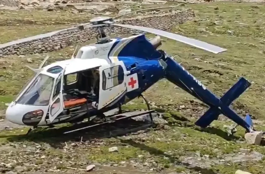 An air ambulance crash-landed during its approach to Kedarnath